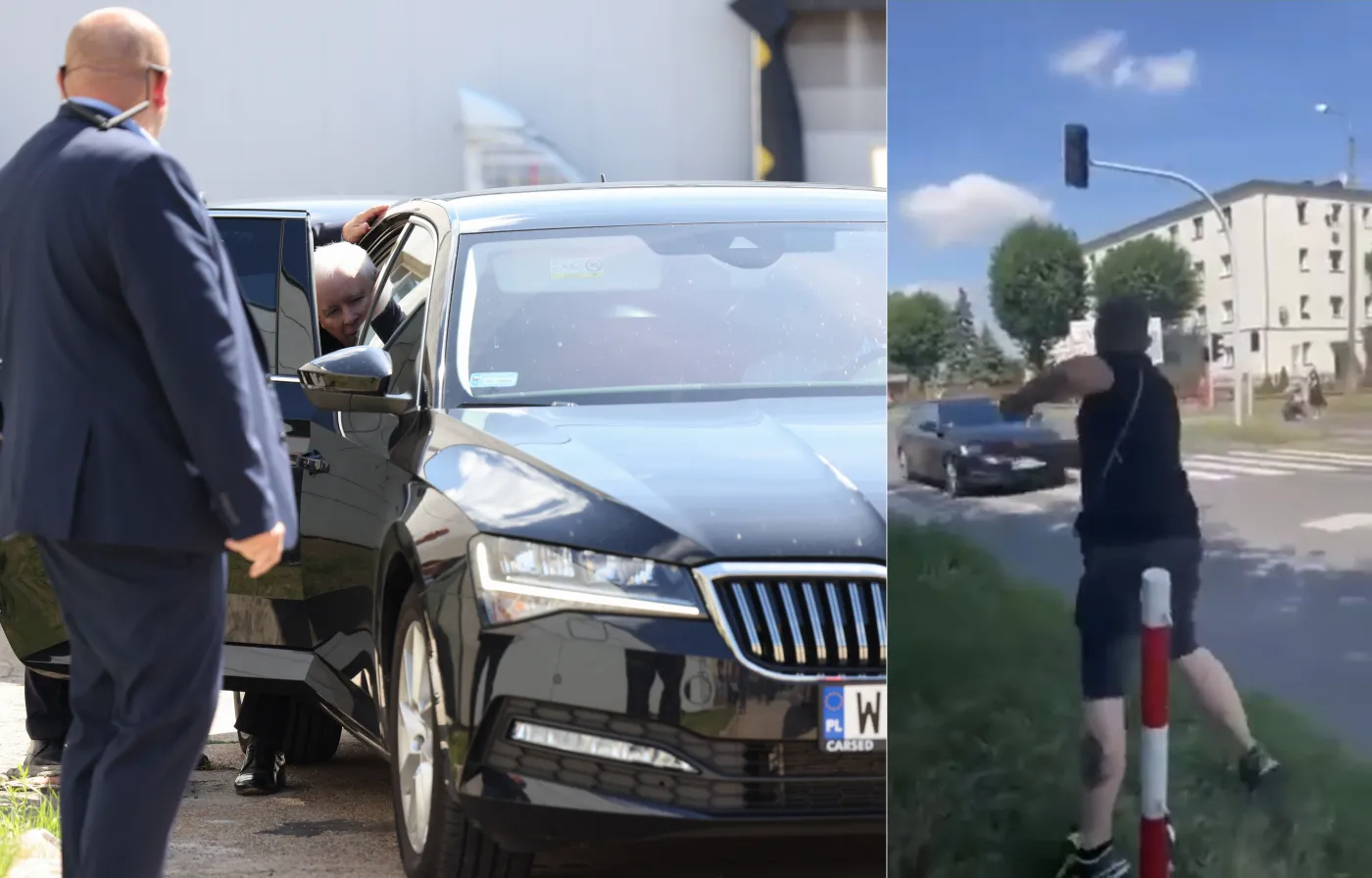 Rzucał jajkami w samochód z Jarosławem Kaczyńskim. Mandat to jego najmniejszy problem