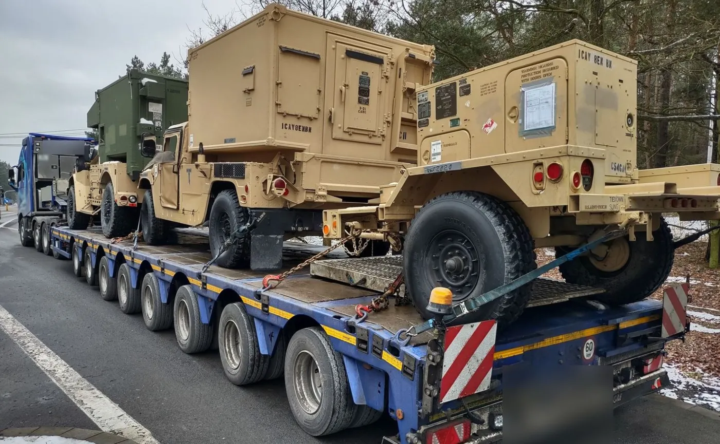 Sprzęt wojsk USA uziemiony przez ITD. Konwój dalej nie pojechał