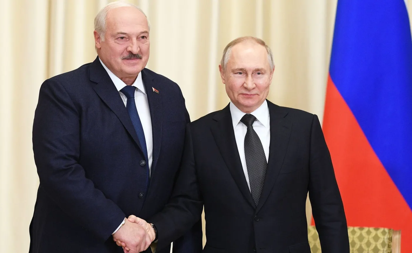 Władimir Putin i Alaksandr Łukaszenka