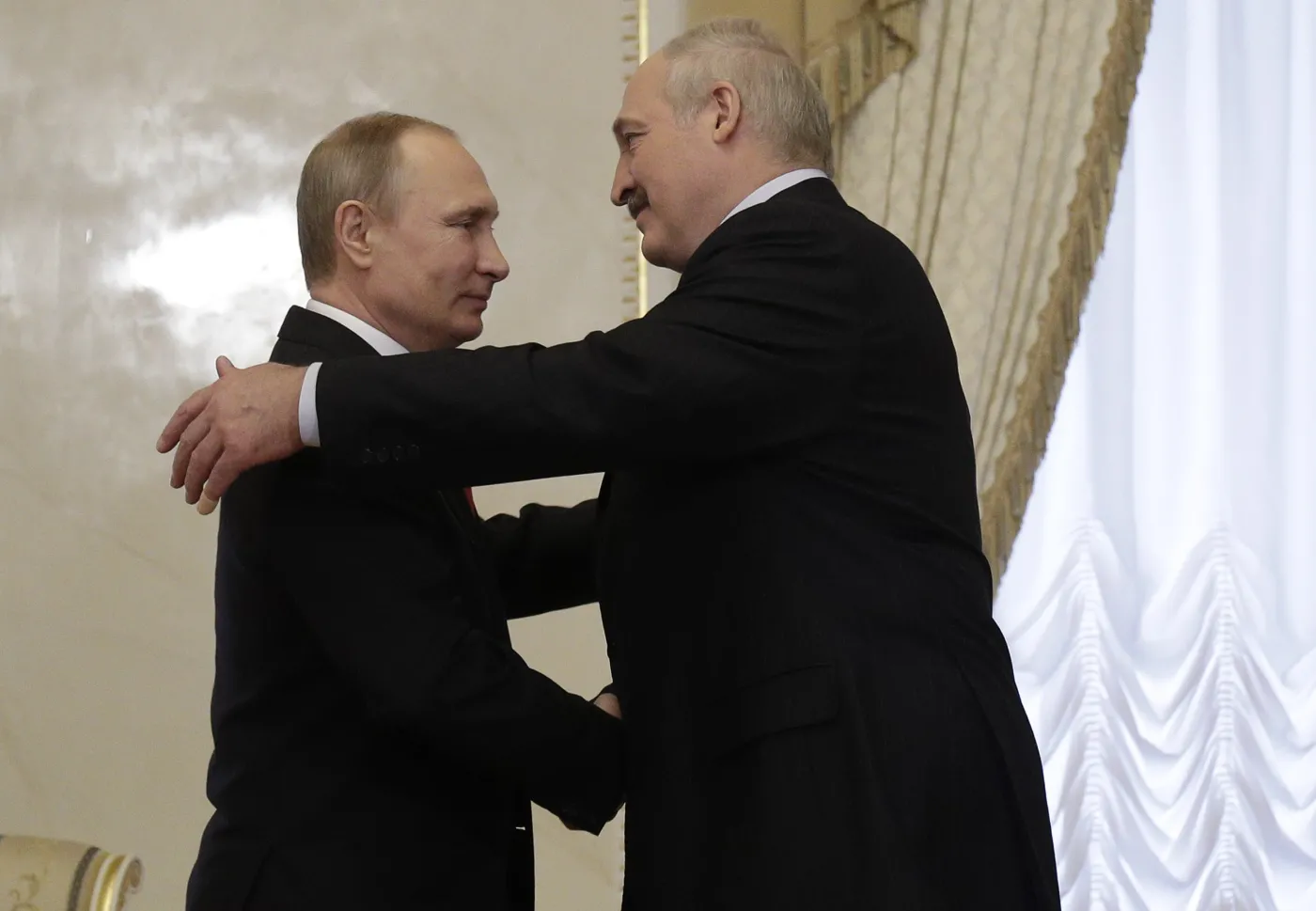 Władimir Putin i Alaksandr Łukaszenka