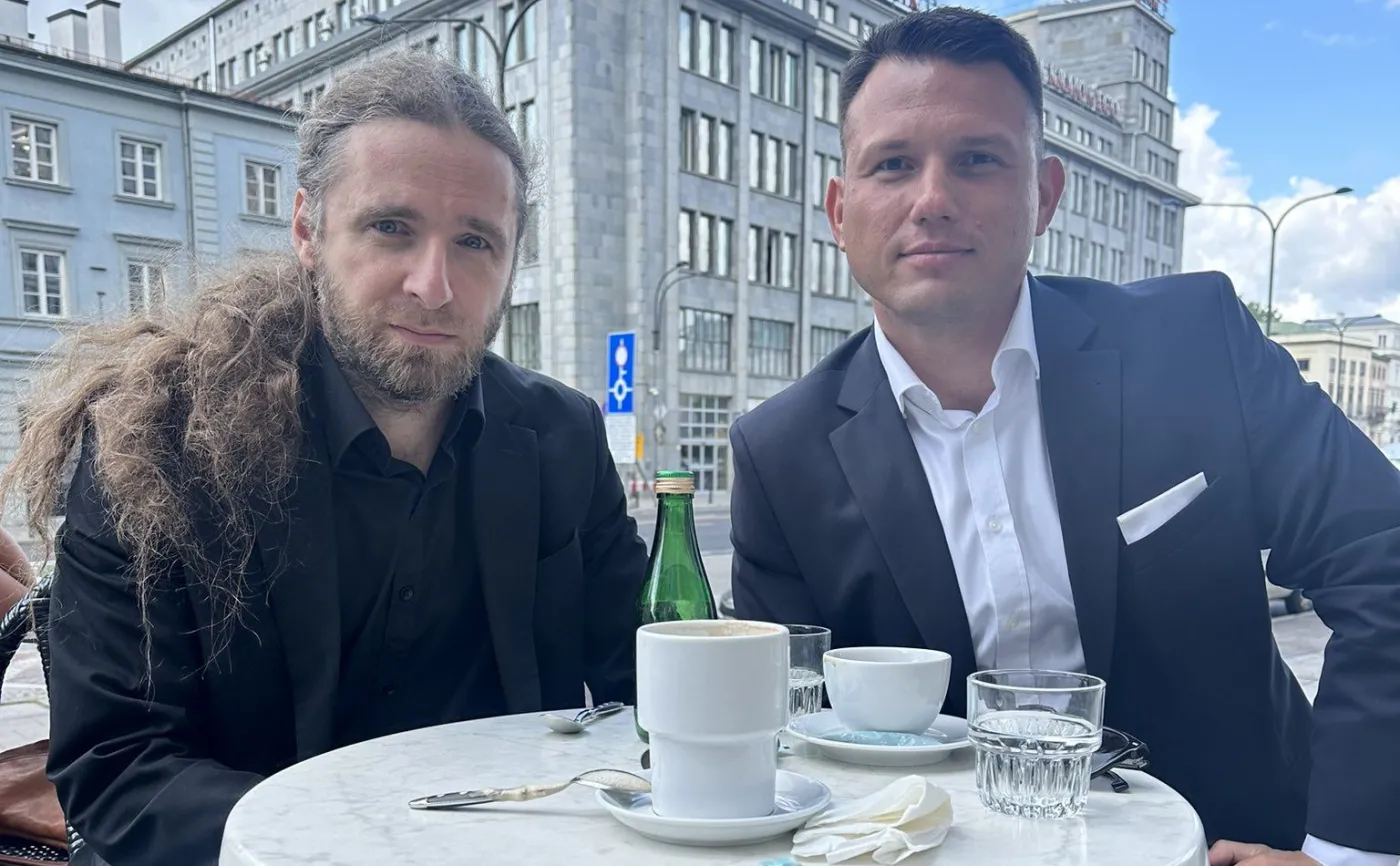 Dobromir Sośnierz i Sławomir Mentzen