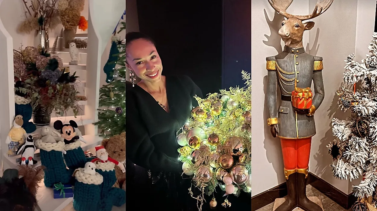 Tradycyjna choinka, figurka renifera. Tak Omenaa Mensah udekorowała dom na święta [FOTO]