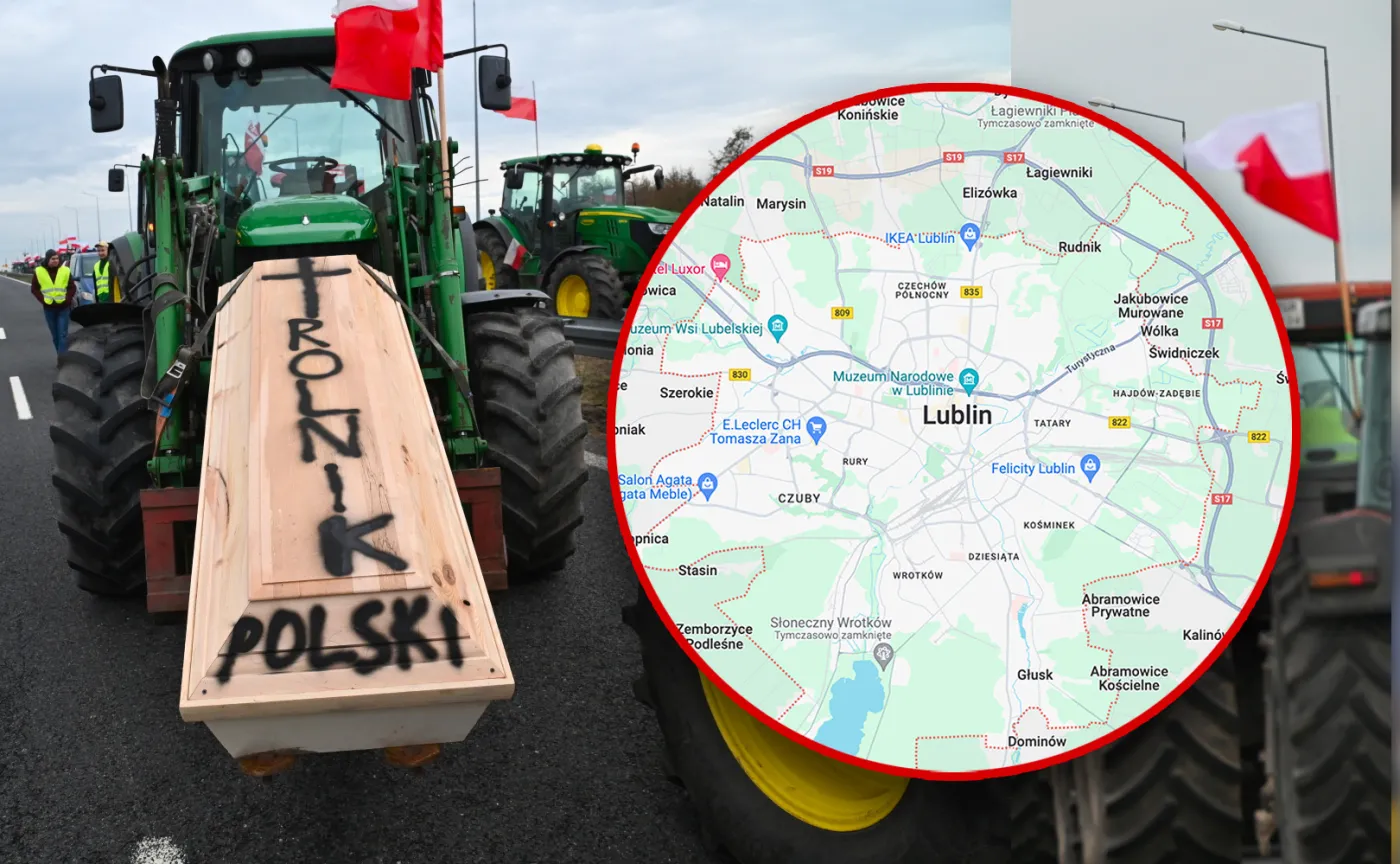 Protest rolników 20 lutego w Lublinie