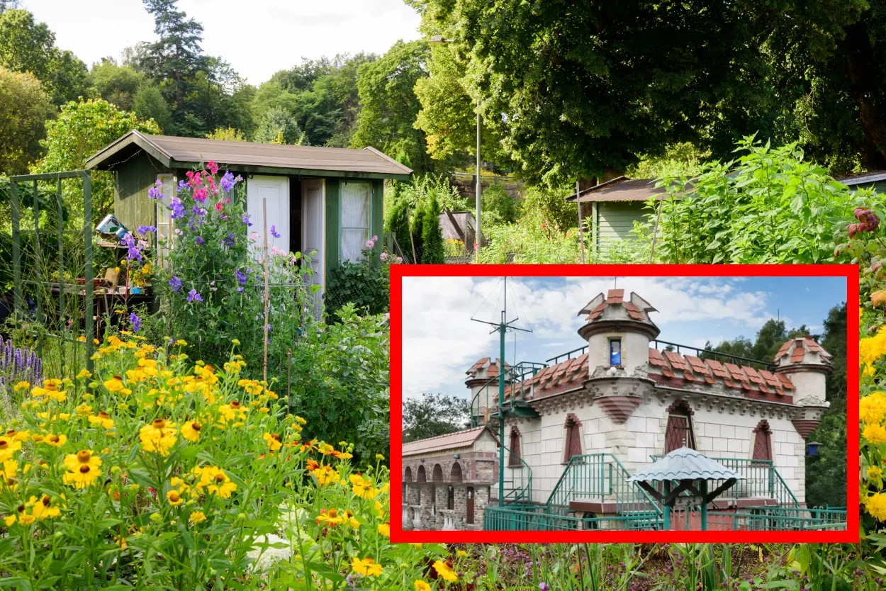 Zaskakujący "zamek" na ROD. Jedyny taki w Polsce?