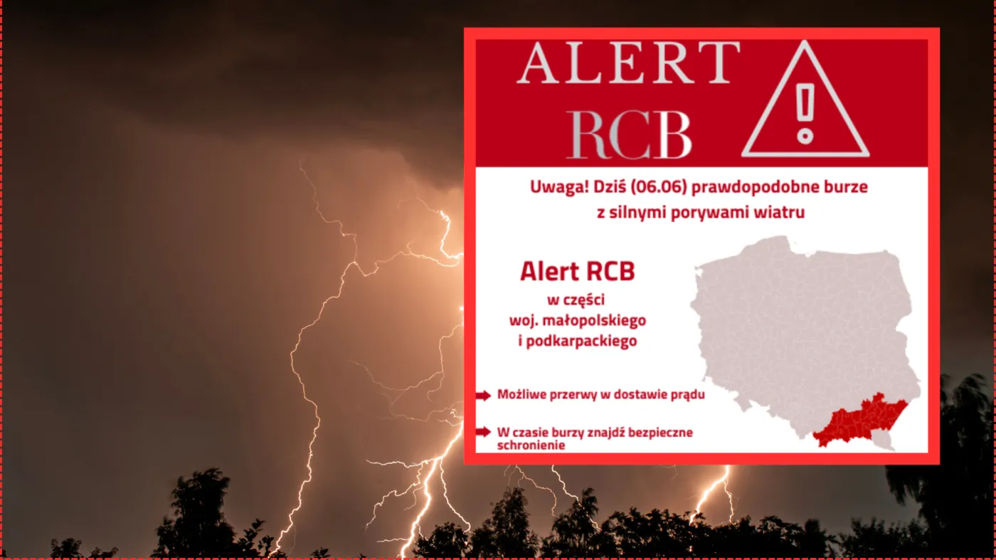 Alert RCB. Koszmarne burze wracają, synoptycy zapowiadają gradobicie