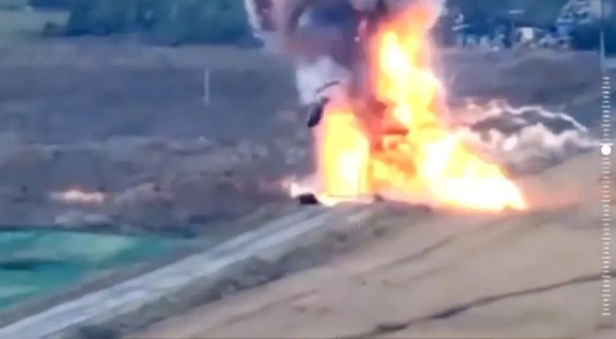 Zmasakrowali rosyjską kolumnę! Mocne nagranie z frontu w Donbasie