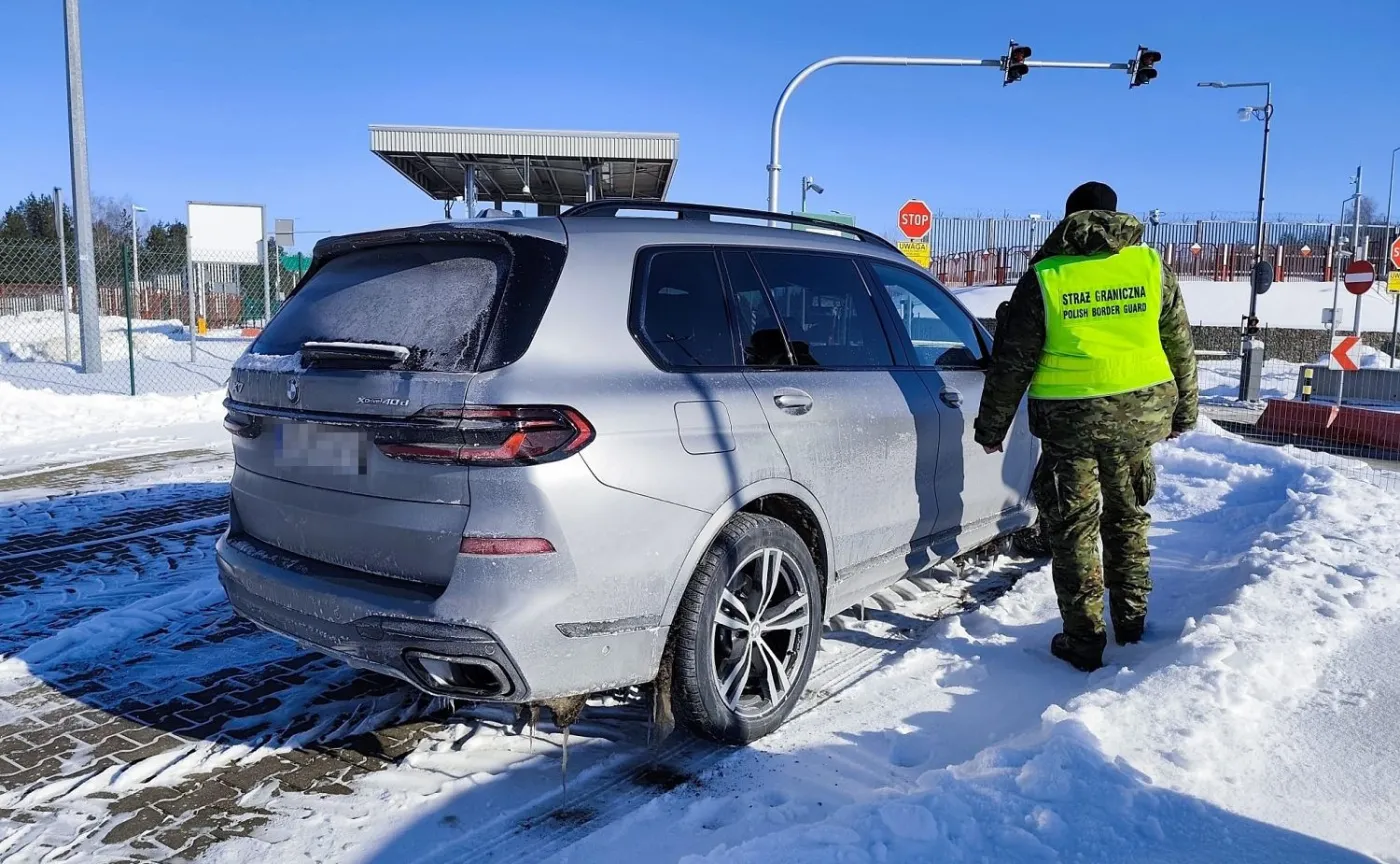 BMW X7 odzyskane przez Straż Graniczną