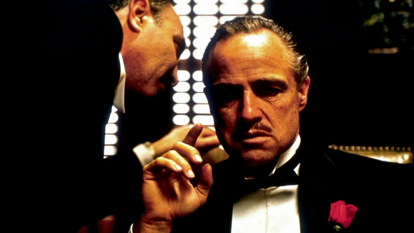 Marlon Brando w filmie "Ojciec chrzestny"