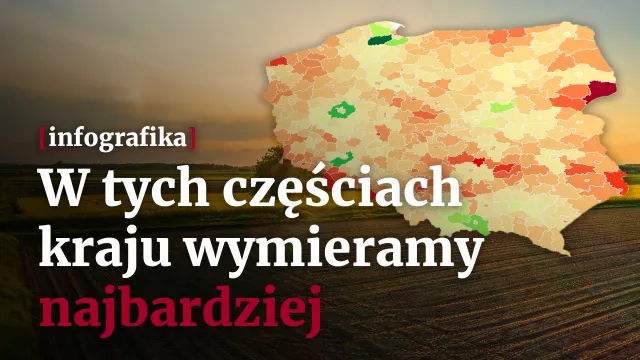 Trzy razy więcej zgonów niż urodzeń. W tych częściach kraju wymieramy najbardziej