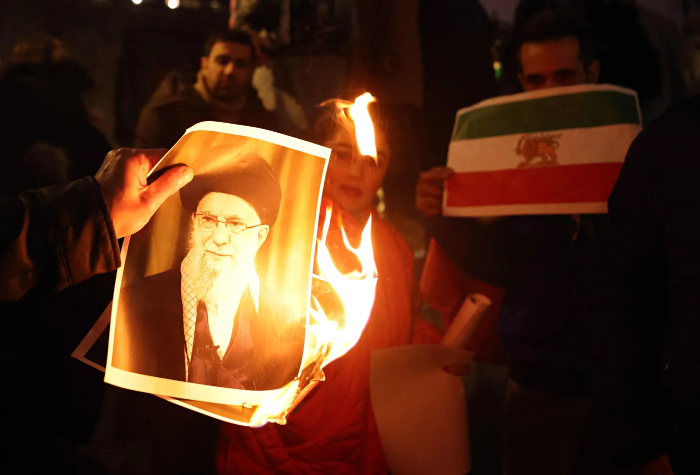 Rally in support of current protest movement in Iran