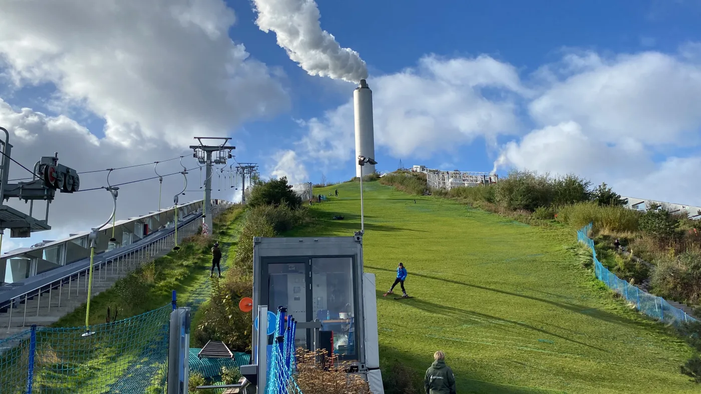 Copenhagen,,Denmark,-,October,17,2021:,The,Artificial,Skiing,Slope