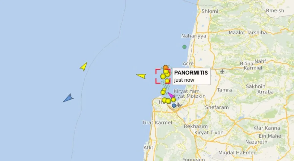 Panoramitis czeka na rozładunek w Hajfie