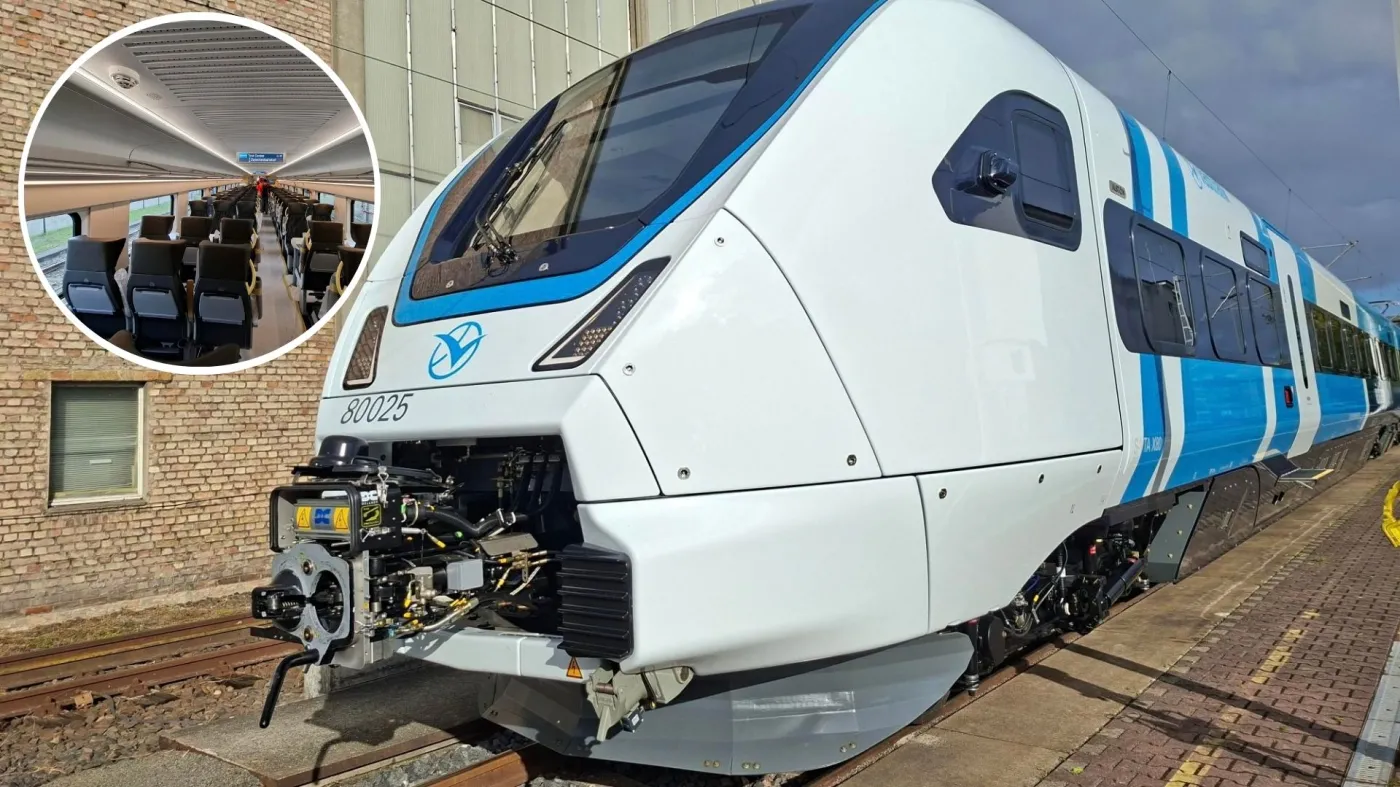 Pociąg z pługiem śnieżnym jeździ 200 km/h