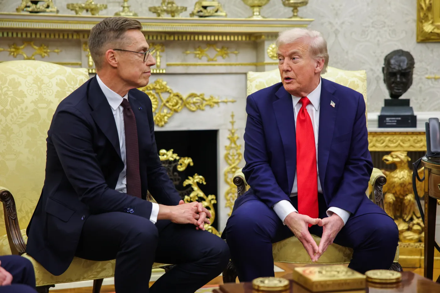 Finland President Alexander Stubb at the White House