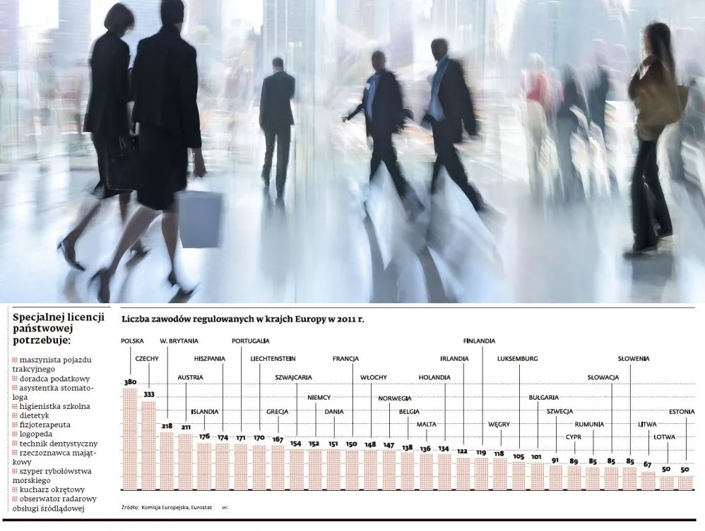 Długa lista zamkniętych zawodów - Polska jest liderem w UE