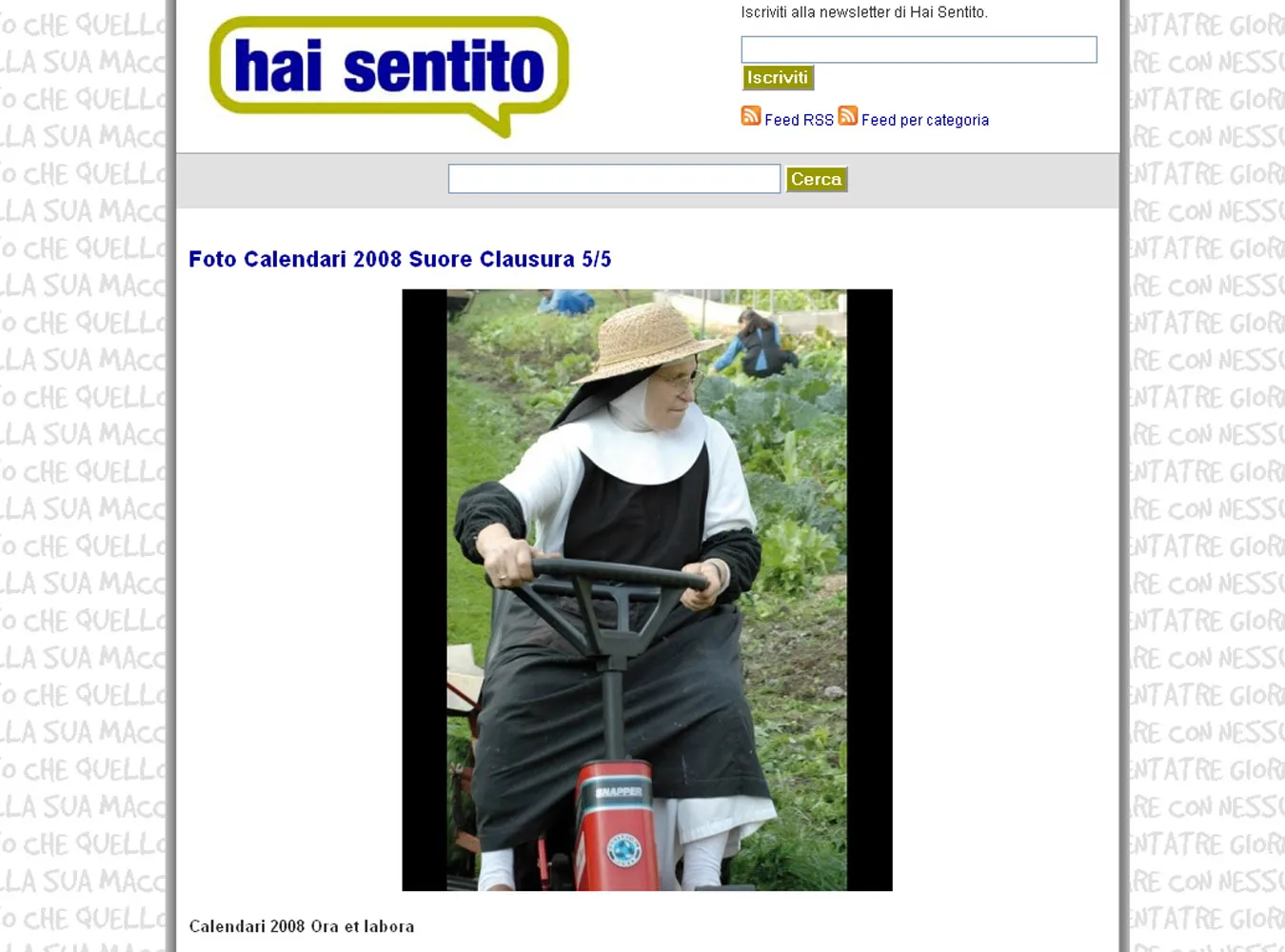 Zakonnice pozują do kalendarza