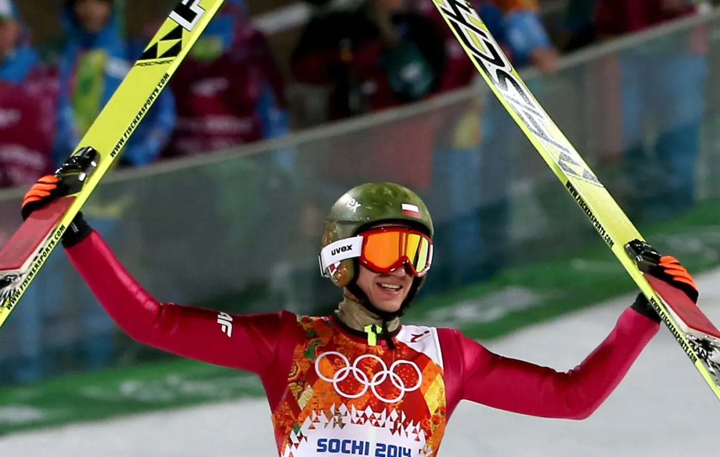 Kamil "Air Force" Stoch. Zdobył drugie złoto olimpijskie w Soczi. GALERIA