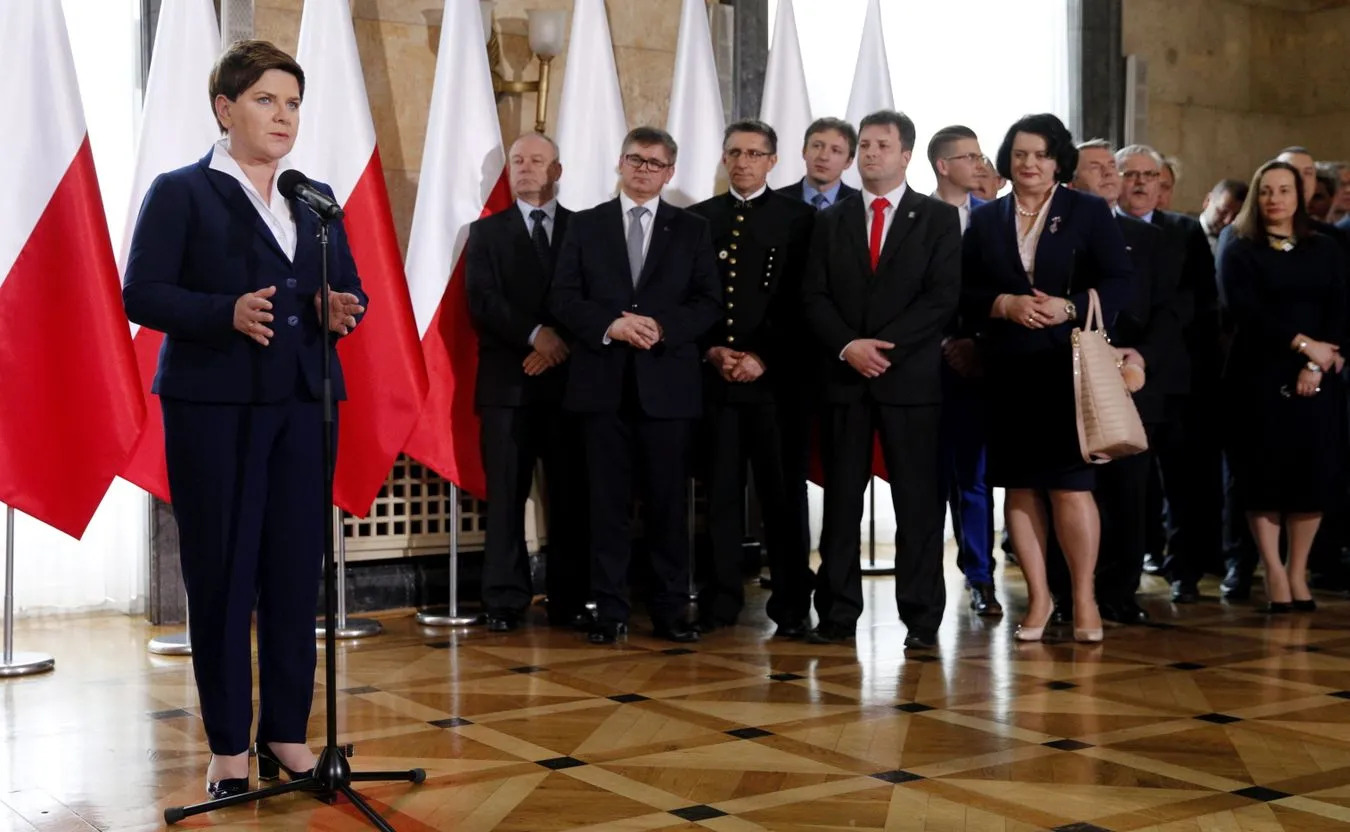 Premier Beata Szydło podczas uroczystości oficjalnego powołania Polskiej Grupy Górniczej