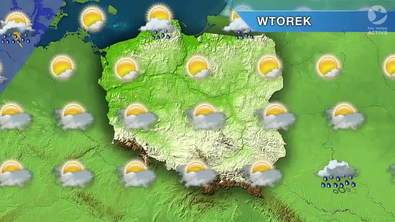 Zapowiada się pogodny wtorek. Nawet 25 st. na południu. PROGNOZA POGODY