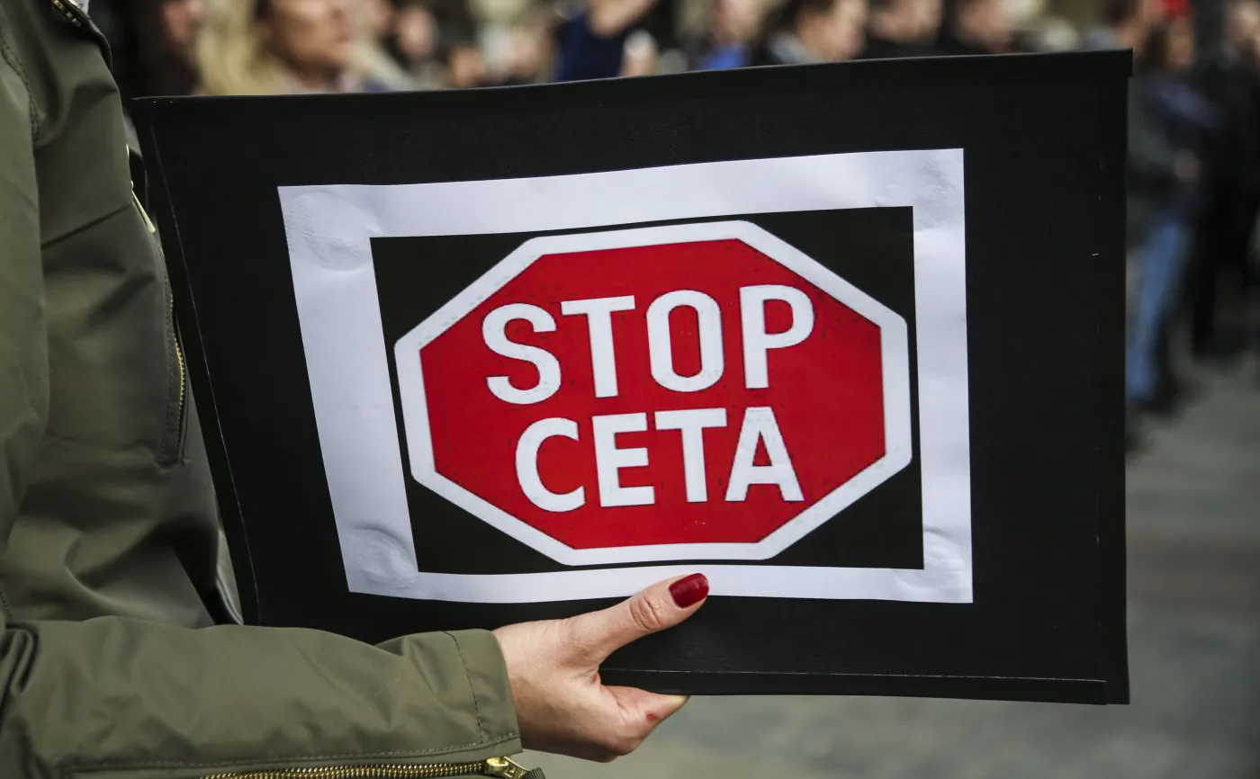 STOP CETA. Protest w Krakowie