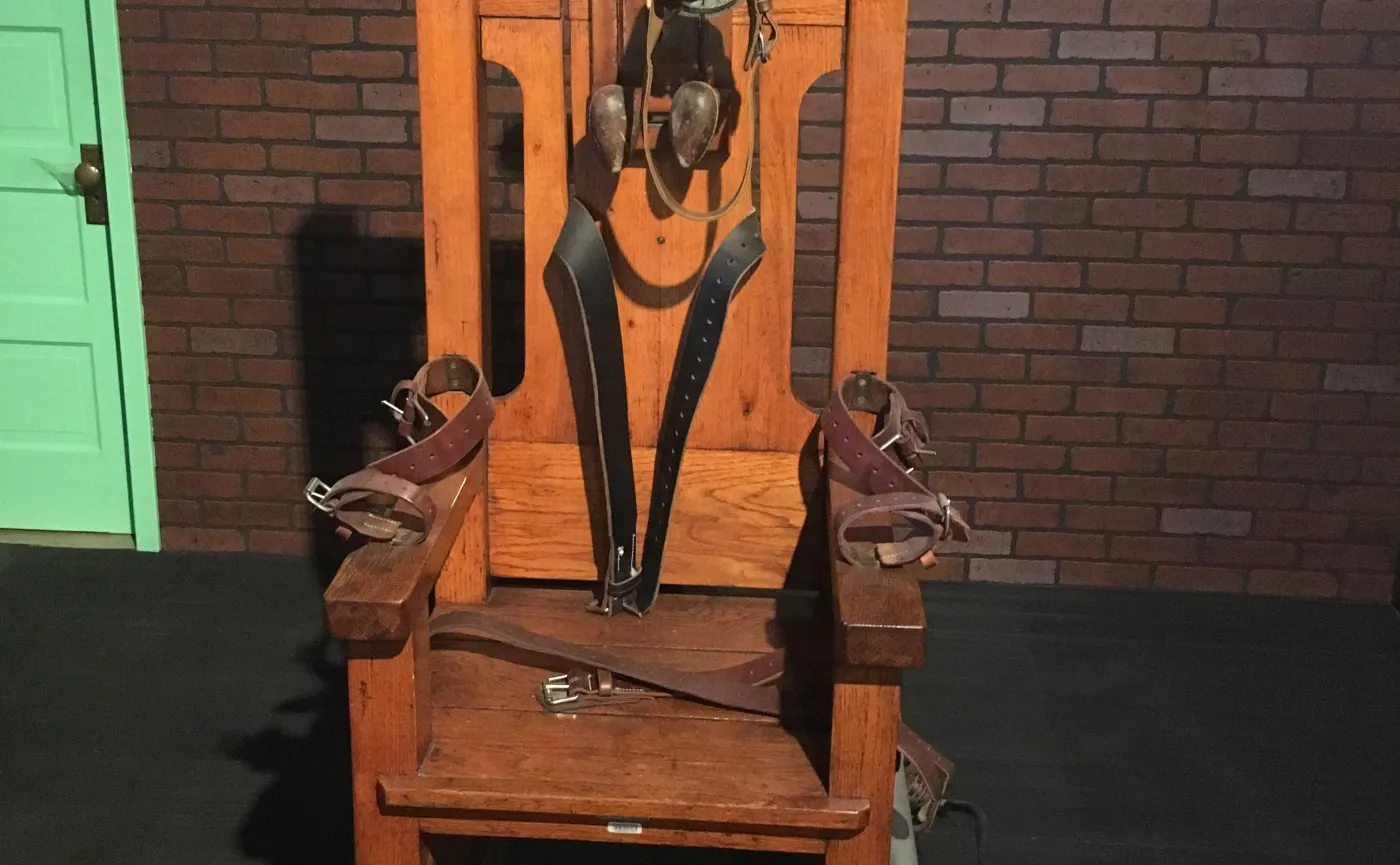 Krzesło elektryczne w Muzeum Więzięnnictwa w Teksasie