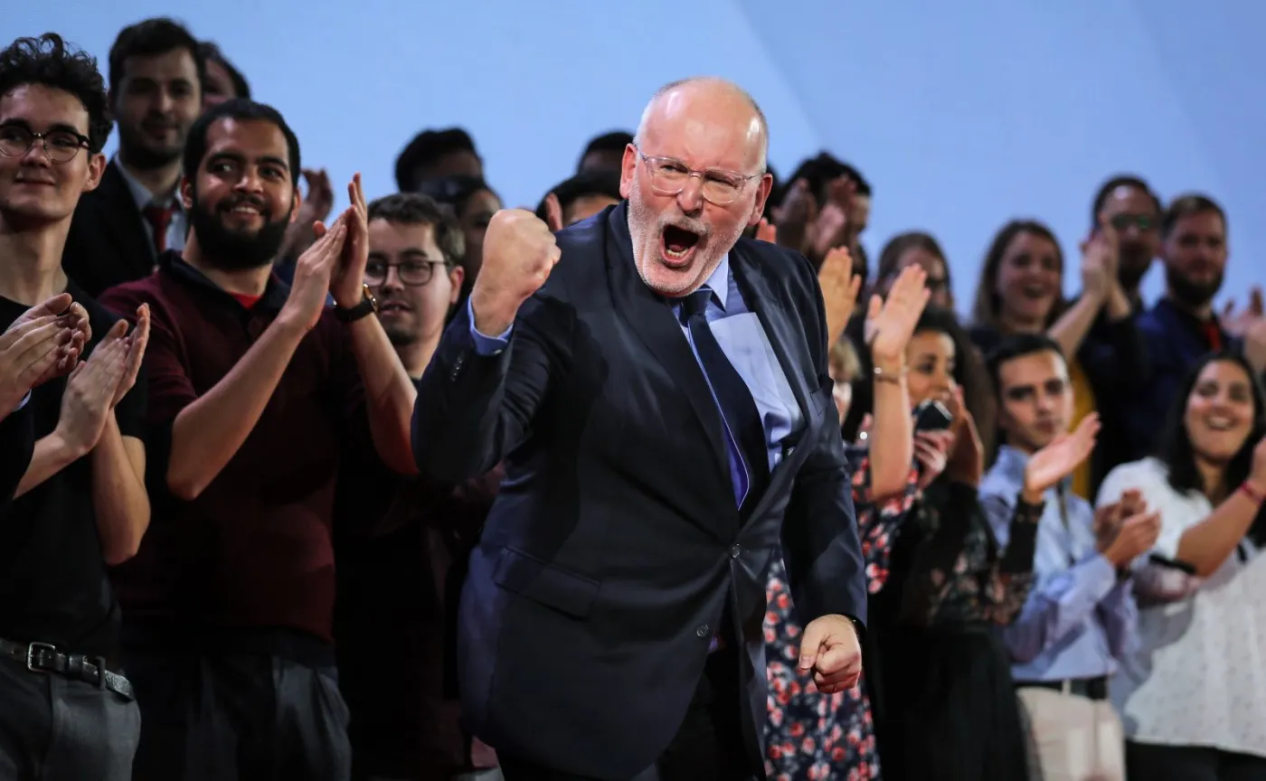 Frans Timmermans na Kongresie Europejskich Socjalistów