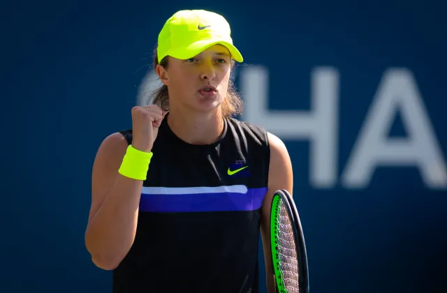 Iga Świątek śpiewała na korcie. Tak dodawała sobie animuszu