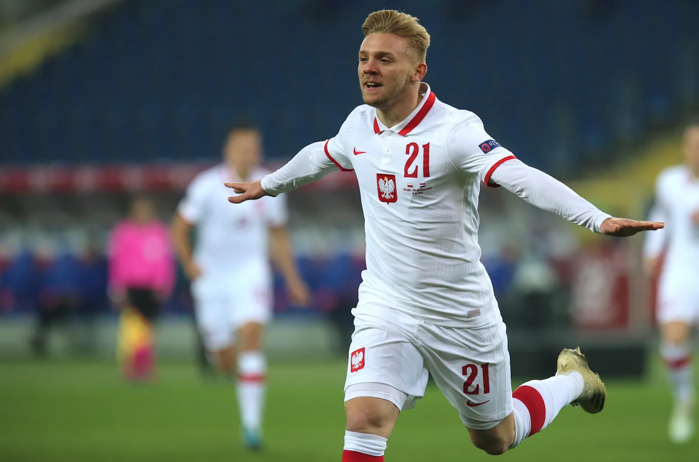 Jóźwiak strzelił gola i "odleciał". "Z Holendrami graliśmy równy mecz"