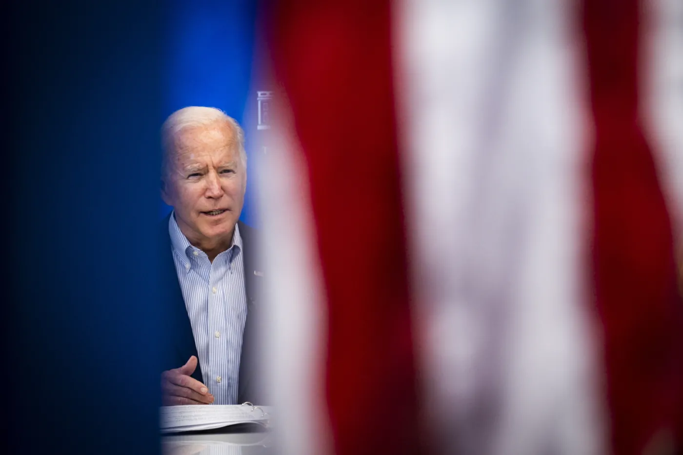 Media: Wydaje się, że Joe Biden zasnął podczas spotkania z premierem Izraela