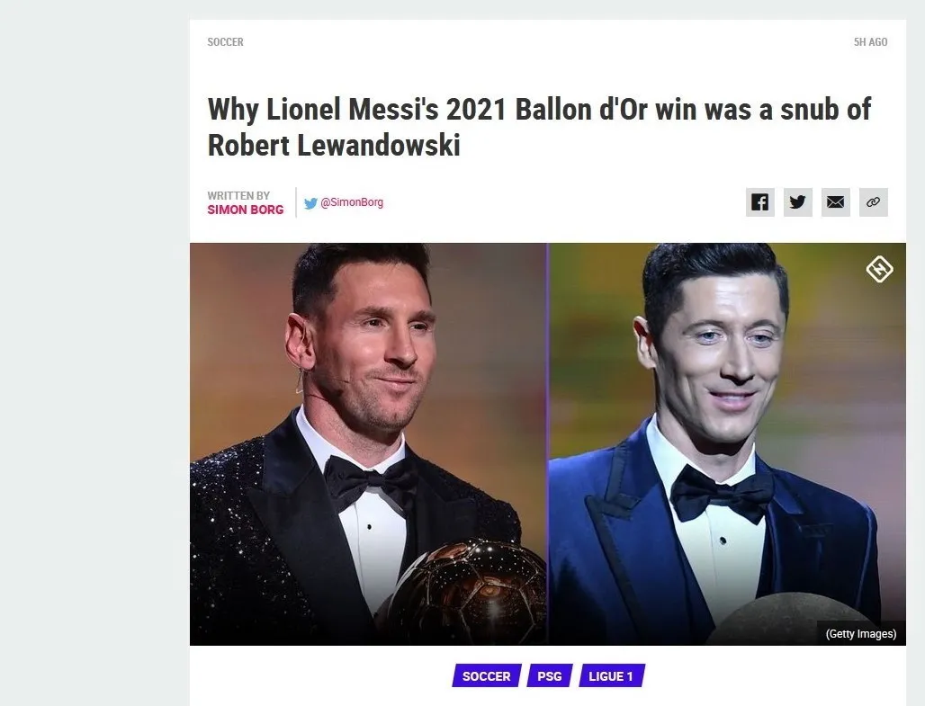 Komentarze zagranicznych portali internetowych na temat wyników plebiscytu magazynu 