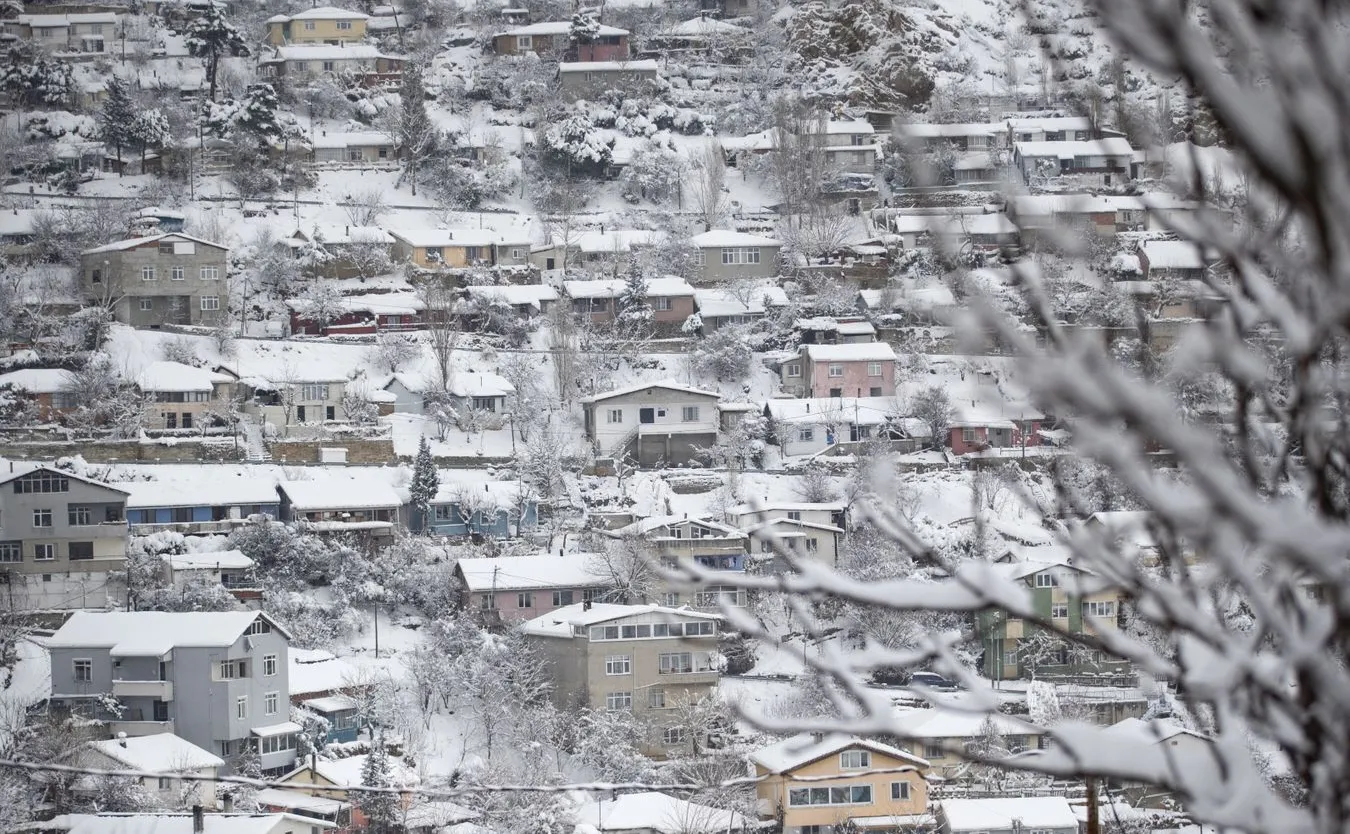A snowy winter day in Istanbul