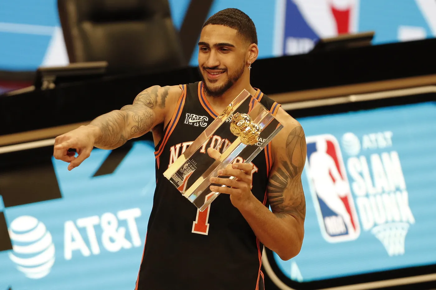 Toppin wygrał konkurs wsadów. Towns najcelniej rzucał za trzy punkty [WIDEO]