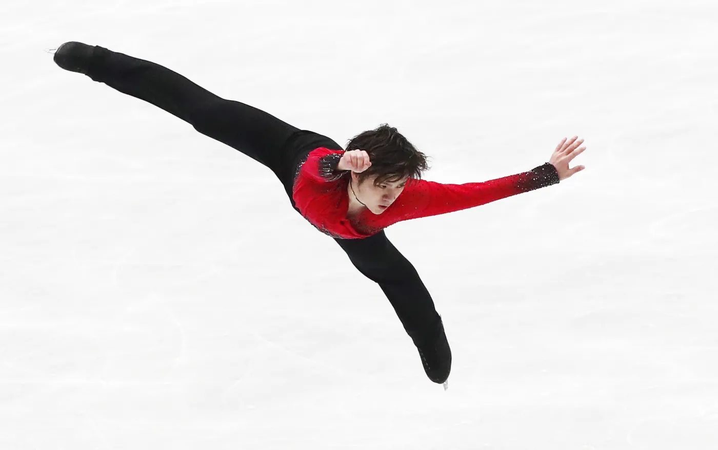 Trzy pierwsze miejsca po programie krótkim dla Japończyków