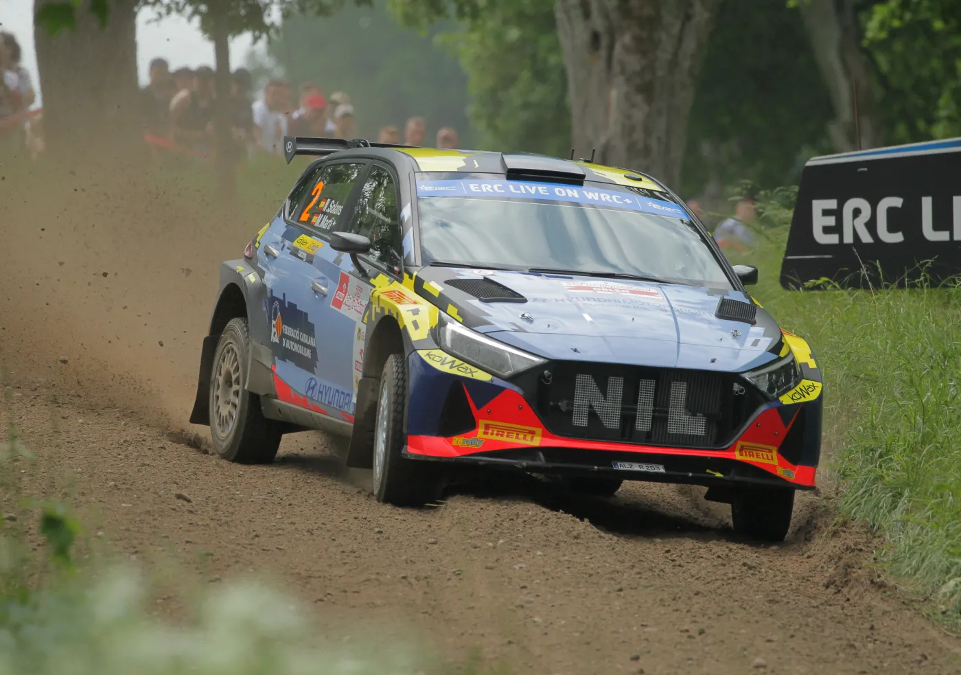 Rajd Polski. Nil Solans najszybszy na torze Mikołajki