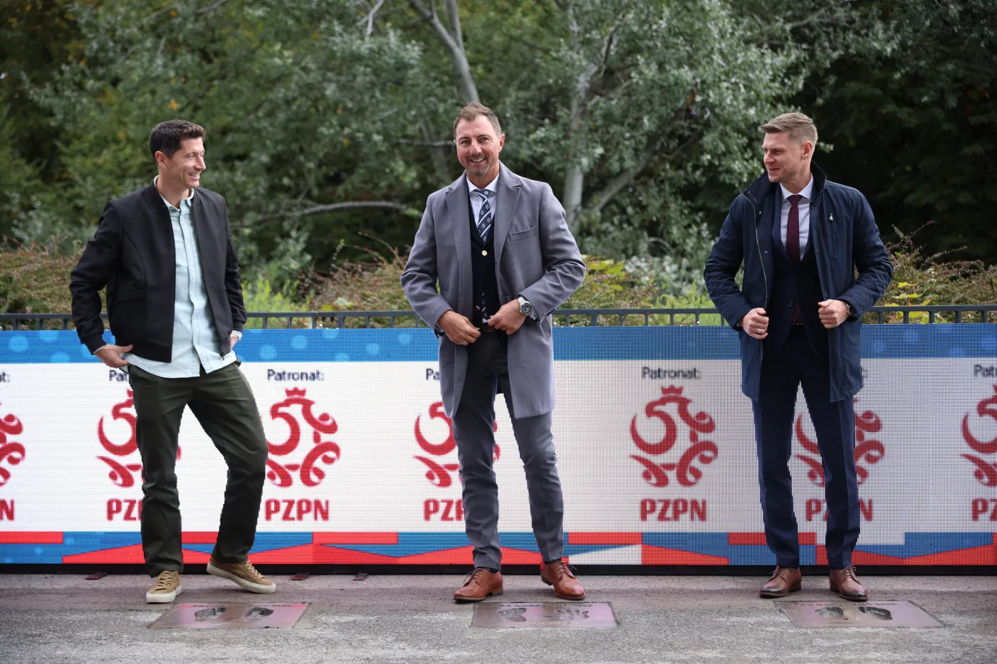 Robert Lewandowski ma swoją tablicę w Alei Gwiazd na PGE Narodowym