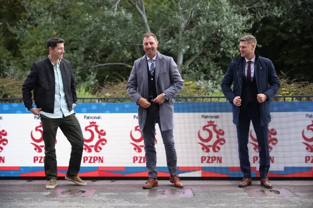 Robert Lewandowski ma swoją tablicę w Alei Gwiazd na PGE Narodowym
