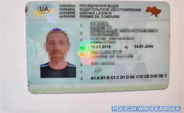 Pijany kierowca z Polski z ukraińskim prawem jazdy. Policjanci nie mogli uwierzyć