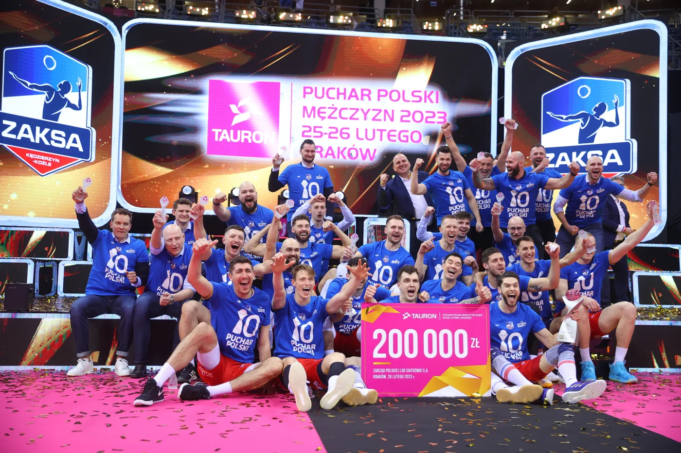 Siatkarze Grupy Azoty Zaksy Kędzierzyn-Koźle zdobyli Puchar Polski