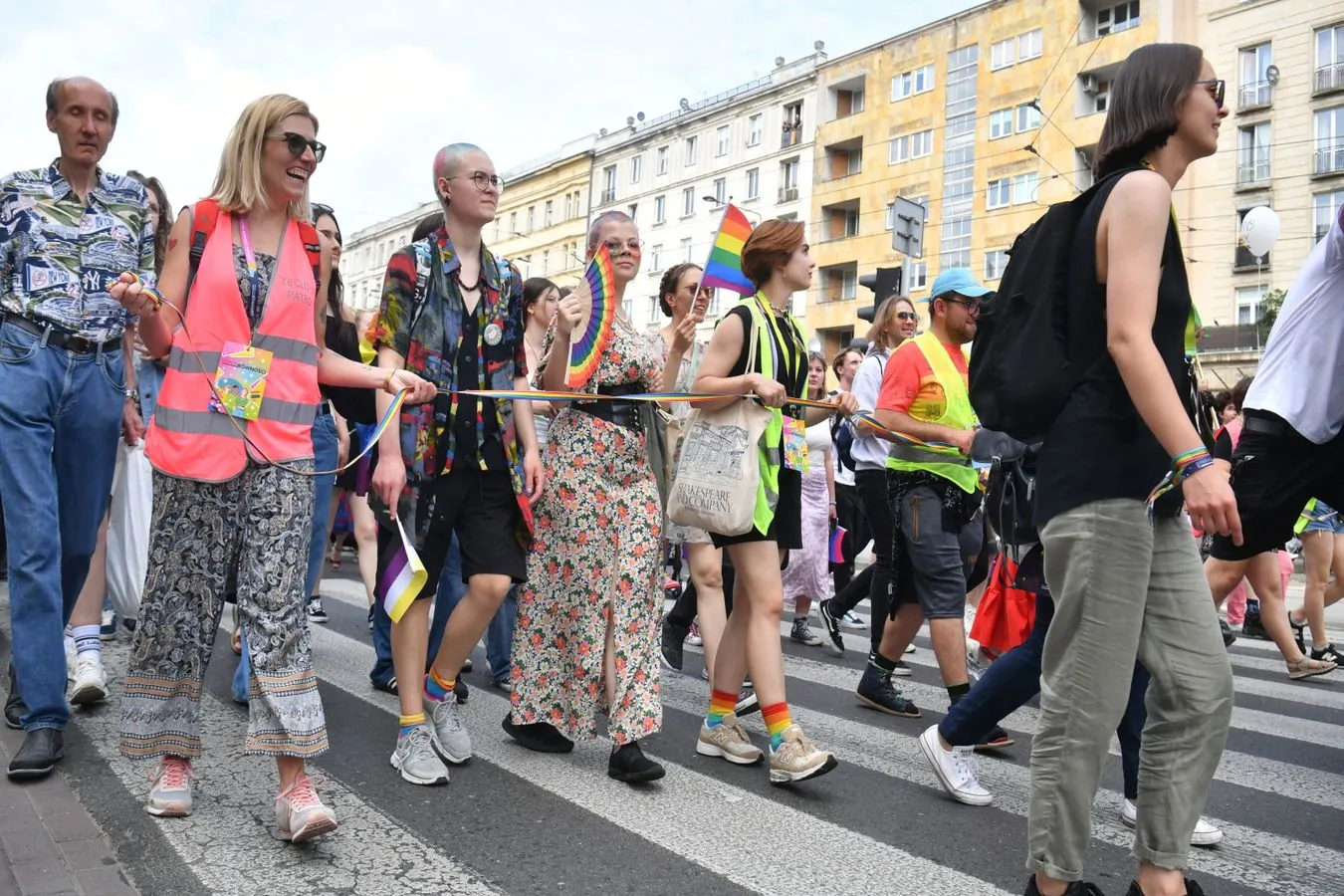 Uczestnicy XXII Parady Równości w Warszawie