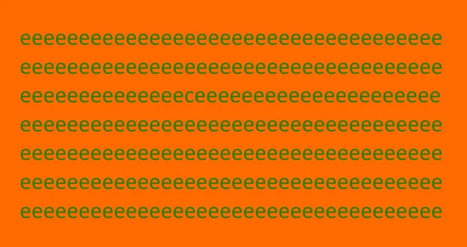 Takie zagadki są najtrudniejsze. Wśród e znajdź c