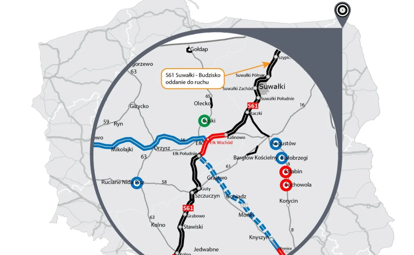 Via Baltica S61 już łączy Polskę z Litwą. To militarnie kluczowy szlak [MAPA]