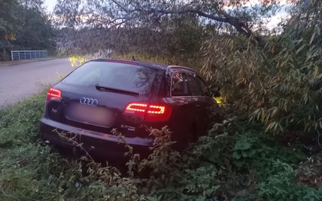 Kierowca Audi wracał z grzybów. Przy policji kończył 7 piwo