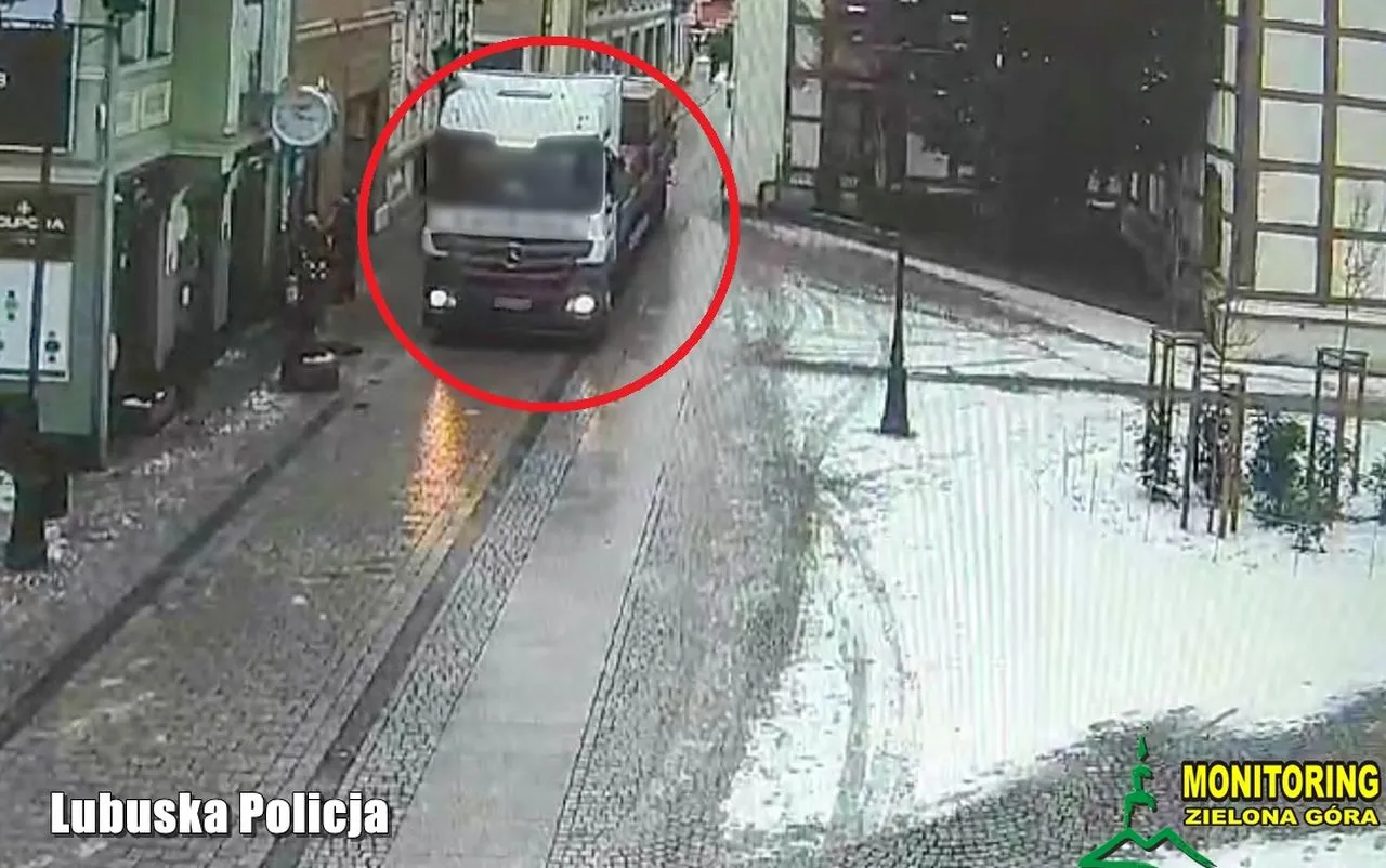 Wjechał TUTAJ dużą ciężarówką, bo tak kazała mu nawigacja [NAGRANIE]