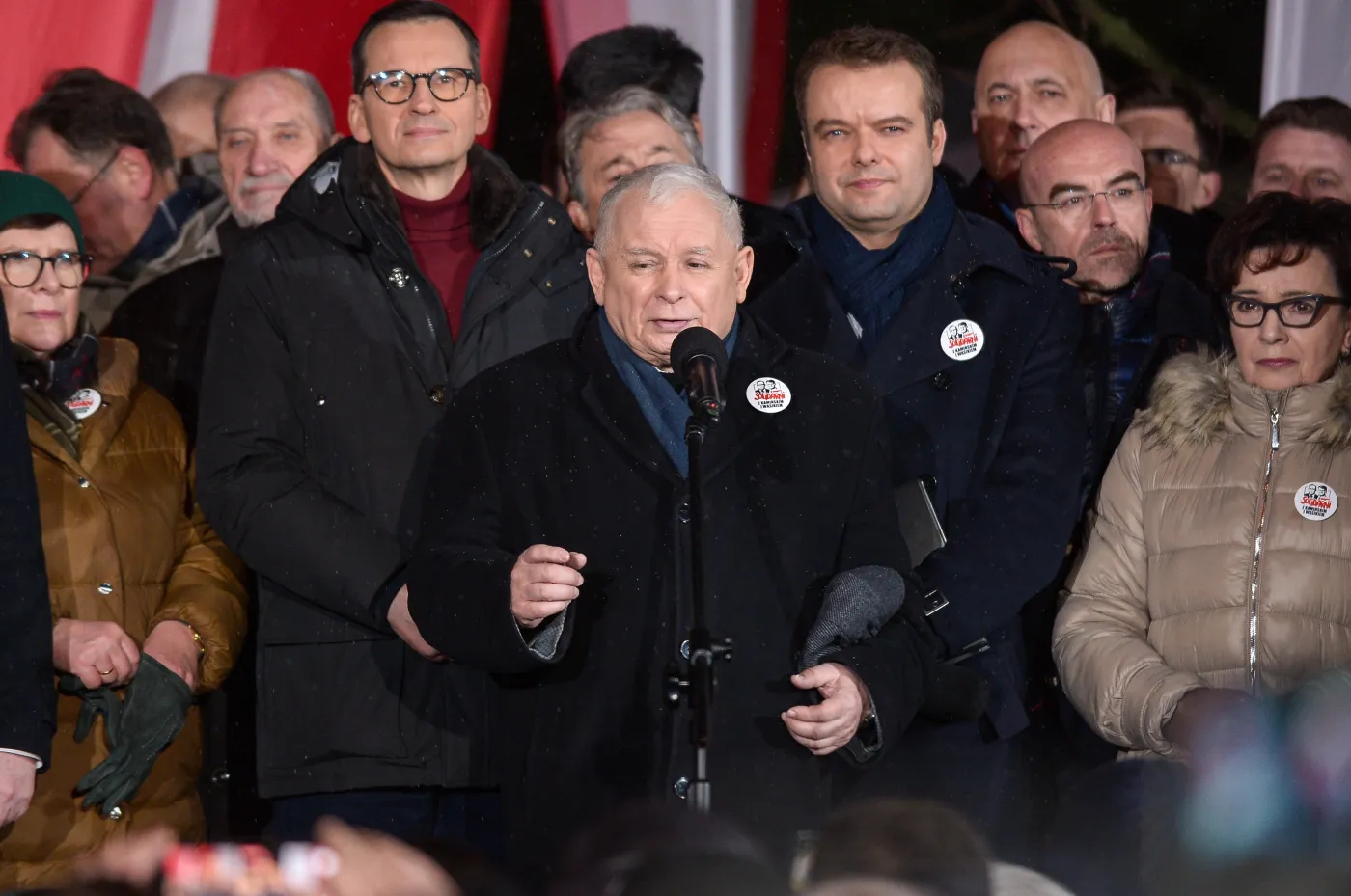 Jarosław Kaczyński, Mateusz Morawiecki, Elżbieta Witek, Rafał Bochenek
