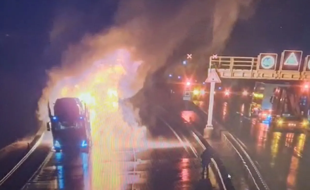 Polski kierowca ciężarówki bohaterem Niemiec. Zapobiegł katastrofie [NAGRANIE]