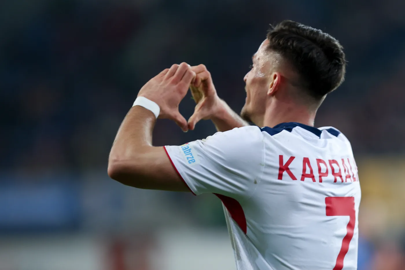 Zawodnik Górnika Zabrze Adrian Kapralik