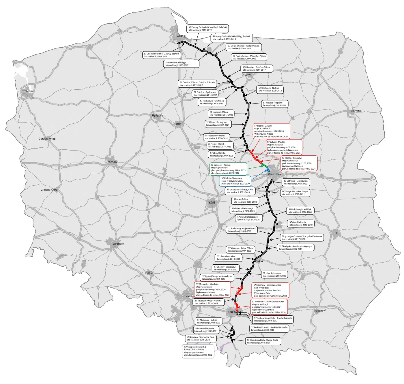 Nowy odcinek S7 Lesznowola - Tarczyn otwarty