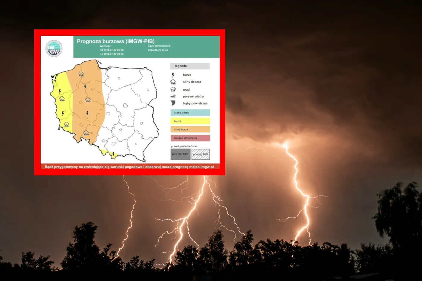 Grad i burze? Najnowsza prognoza pogody nie zostawia złudzeń