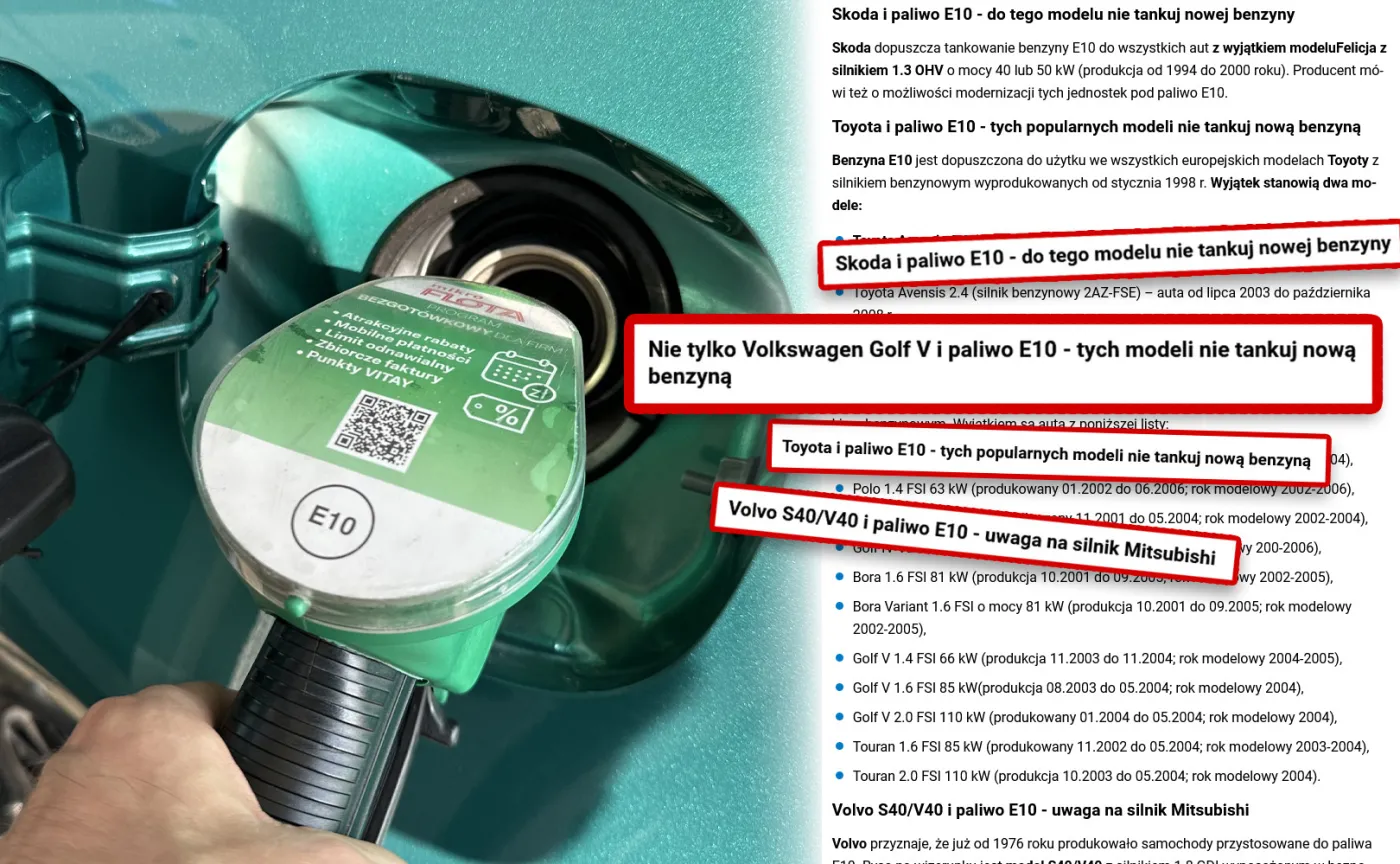 Tych aut nie tankuj nowym paliwem. Mechanik ostrzega. LISTA popularnych modeli