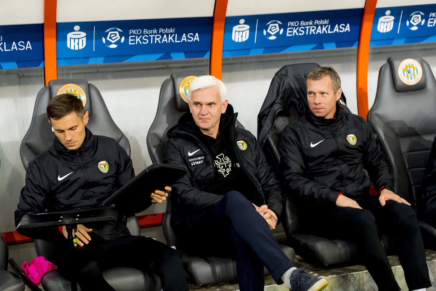 Trener Śląska Wrocław Jacek Magiera